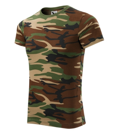 Wojskowa Koszulka Męska Bawełniana kamuflaż CAMOUFLAGE BROWN