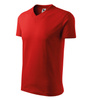 Koszulka Męska Czerwona w serek Malfini V-Neck 102 regular 100 % bawełna 