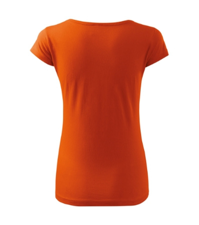 Dopasowana Koszulka Damska T-shirt bawełniana PURE 122 Pomarańczowa