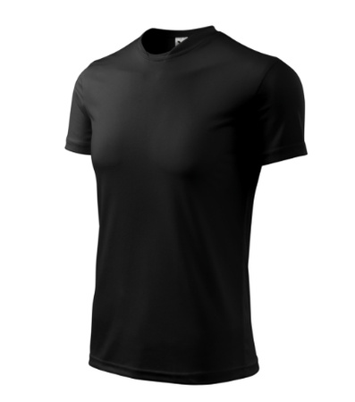 Koszulka męska treningowa Czarny Malfini Fantasy 150 g/m² SPORT szybkoschnąca oddychająca lekka 
