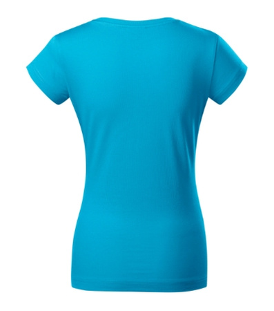 Koszulka damska gładka 180 g/m² Malfini Fit V-neck 162 slim z dekoltem w serek 100 % bawełna 