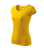 Dopasowana Koszulka Damska T-shirt bawełniana PURE 122 Żółta
