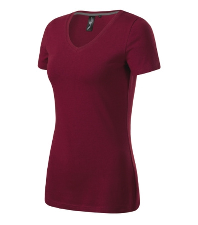 Damska koszulka V-neck, która podkreśla sylwetkę