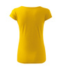 Dopasowana Koszulka Damska T-shirt bawełniana PURE 122 Żółta