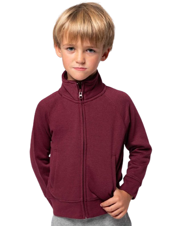 Bluza Dziecięca JHK FUZIP Wysoki Kołnierz Praktyczne Kieszenie