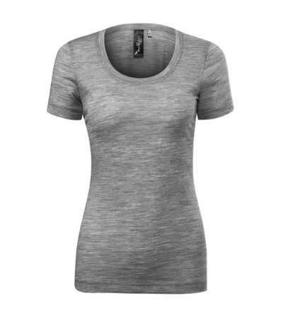 Damska Koszulka WEŁNA MERYNOSOWA MERINO RISE Slim-Fit Szara