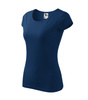 Dopasowana Koszulka Damska T-shirt bawełniana PURE 122 Niebieska