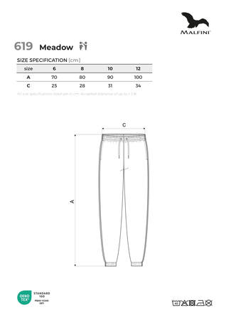 Spodnie Dresowe MEADOW Malfini z Kieszeniami Bocznymi