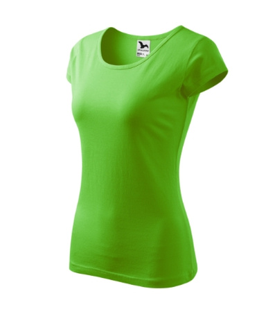 Dopasowana Koszulka Damska T-shirt bawełniana PURE 122 Green Apple