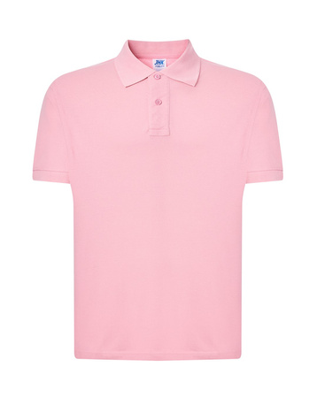 Koszulka Męska Polo PORA 210 Bawełniana WYSOKA JAKOŚĆ różowy
