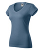 Koszulka damska gładka 180 g/m² Malfini Fit V-neck 162 slim z dekoltem w serek 100 % bawełna 