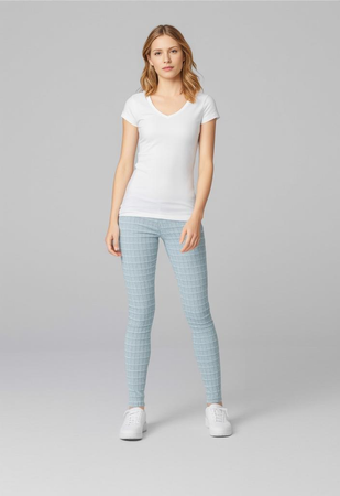 Koszulka damska gładka 180 g/m² Malfini Fit V-neck 162 slim z dekoltem w serek 100 % bawełna 