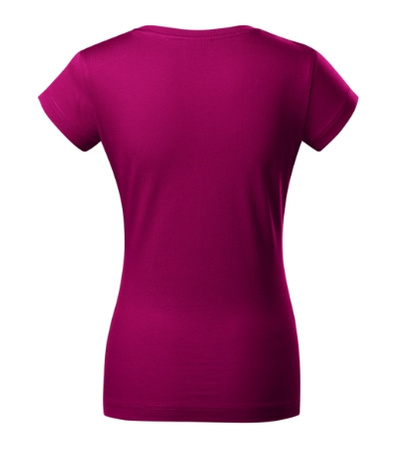 Koszulka damska gładka 180 g/m² Malfini Fit V-neck 162 slim z dekoltem w serek 100 % bawełna 