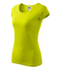 Dopasowana Koszulka Damska T-shirt bawełniana PURE 122 Limetkowa