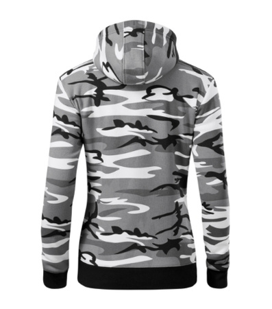Bluza CAMO ZIPPER dla kobiet, z miękkiej mieszanki bawełny i poliestru
