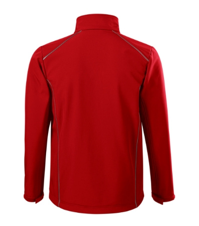 Kurtka Męska 3-warstwowa Membrana TPU Valley softshell czerwony