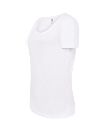 Damski T-shirt Trinidad od JHK: Rozszerzane Rękawy i Komfort na Lato