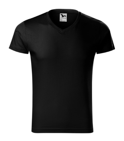 Koszulka męska dopasowana 180 g/m² 100% bawełna slim-fit Malfini V-neck 146 serek elegancka 
