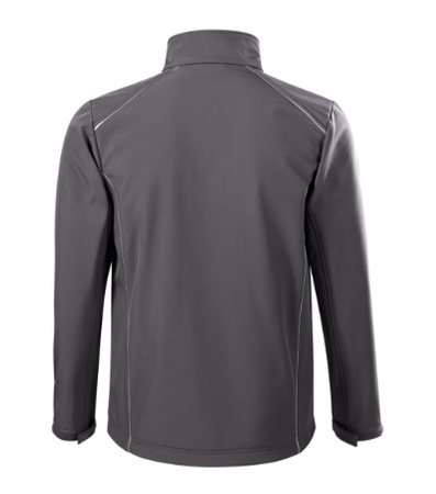 Kurtka Męska 3-warstwowa Membrana TPU Valley softshell stalowy