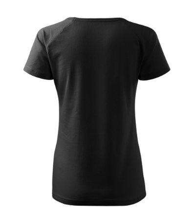 Elastyczna damska koszulka Bawełna MALFINI DREAM Slim-Fit CZARNA