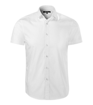 ELEGANCKA Koszula Męska o dopasowanym kroju FLASH Slim-Fit biała