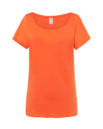 Damski T-shirt Trinidad od JHK: Rozszerzane Rękawy i Komfort na Lato