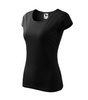Dopasowana Koszulka Damska T-shirt bawełniana PURE 122 Czarna
