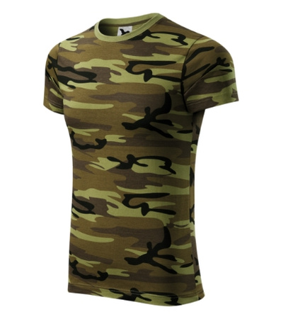 Dopasowana Koszulka Męska Wojskowa CAMOUFLAGE 160 g/m²