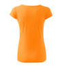 Dopasowana Koszulka Damska T-shirt bawełniana PURE 122 Mandarynkowa
