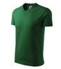 Koszulka Męska Zielona w serek Malfini V-Neck 102 regular 100 % bawełna 