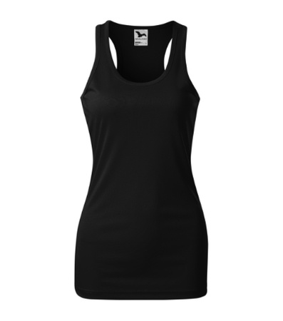 Sportowy Top Damski RACER Dopasowany Krój Koszulka na ramiączkach