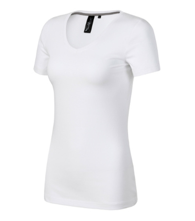 Damska koszulka V-neck, która podkreśla sylwetkę