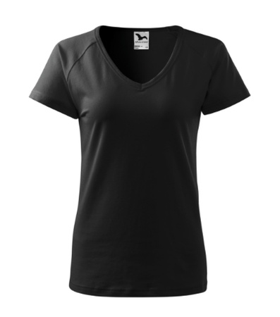 Elastyczna damska koszulka Bawełna MALFINI DREAM Slim-Fit CZARNA