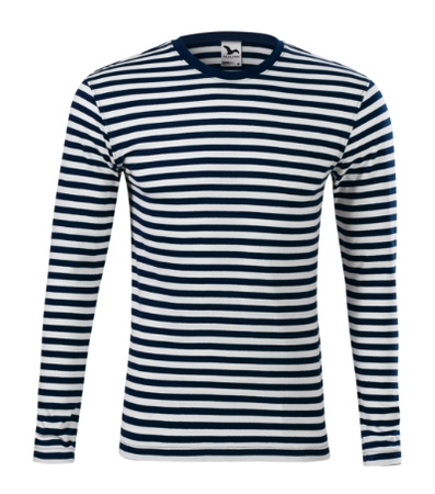Koszulka w paski z długim rękawem 100 % bawełna 150 g/m² MARYNARSKA – Malfini Sailor LS 807