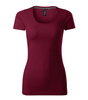 Elastyczna Koszulka Damska Slim-Fit Bawełna Garnet ACTION