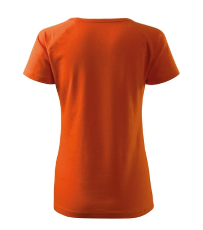 Elastyczna damska koszulka Bawełna MALFINI DREAM Slim-Fit POMARAŃCZOWA