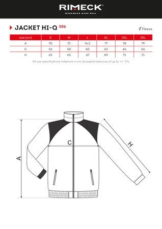 Męska Bluza Polarowa Malfini Jacket Hi-Q 360 g/m² Outdoor Antypilling