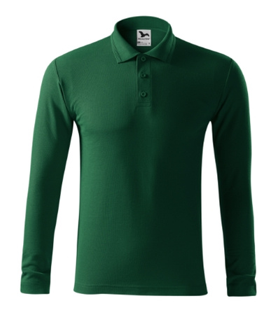 ELEGANCKIE Pique Polo LS Męskie Polówka Długi Rękaw MALFINI Bawełna