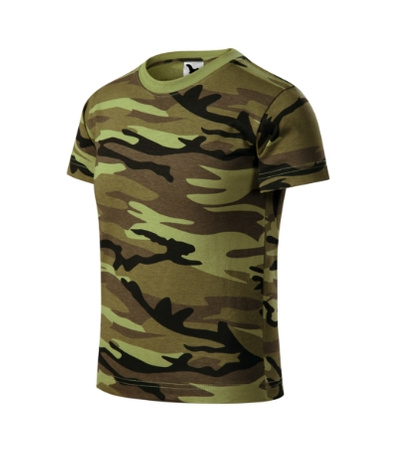 Wojskowa Koszulka CAMOUFLAGE GREEN dla Dzieci