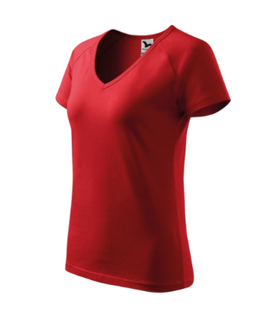 Elastyczna damska koszulka Bawełna MALFINI DREAM Slim-Fit CZERWONA