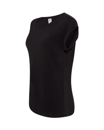 Stylowa Bluzka TSUL TBG TOBAGO od JHK z Podwiniętymi Rękawami