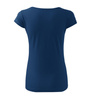 Dopasowana Koszulka Damska T-shirt bawełniana PURE 122 Niebieska