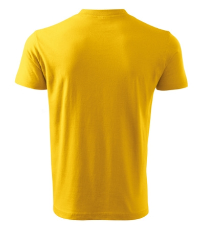 Koszulka Męska Żółta w serek Malfini V-Neck 102 regular 100 % bawełna 