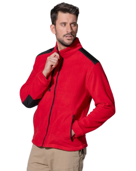 Polar męski JHK FLRA-340 solidny 340 g/m², praktyczne kieszenie, stójka