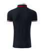 Koszulka Pique Polo męska polówka COLLAR UP 100% bawełna niebieska