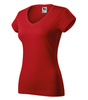 Koszulka damska gładka 180 g/m² Malfini Fit V-neck 162 slim z dekoltem w serek 100 % bawełna 