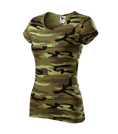 Elegancja na Co Dzień - Koszulka Damska CAMO PURE