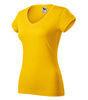 Koszulka damska gładka 180 g/m² Malfini Fit V-neck 162 slim z dekoltem w serek 100 % bawełna 