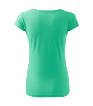 Dopasowana Koszulka Damska T-shirt bawełniana PURE 122 Miętowa
