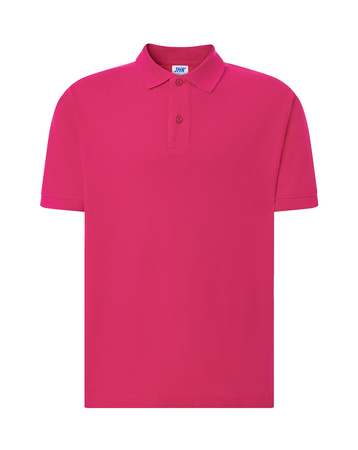 Koszulka Męska Polo PORA 210 Bawełniana WYSOKA JAKOŚĆ różowy